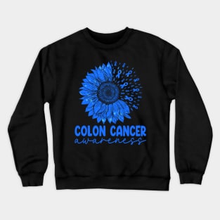 We Wear Blue Colon Cancer Awareness Crewneck Sweatshirt